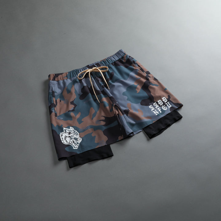 Double Compression Shorts in Norse Woodland Camo
