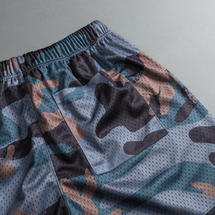 Try Us 5" Mesh Shorts in Norse Woodland Camo