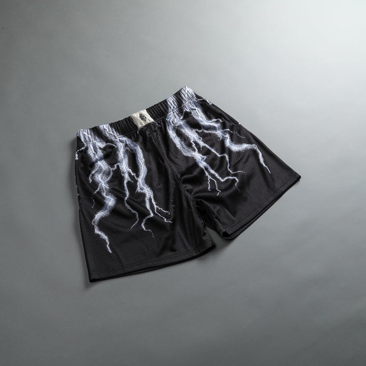 Above Us Patch Liam 5" Mesh Shorts in Black