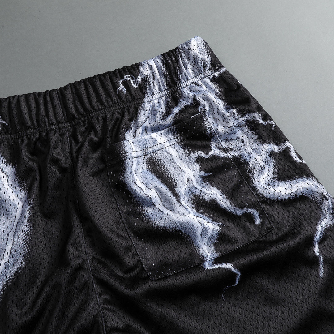 Above Us Patch Liam 5" Mesh Shorts in Black