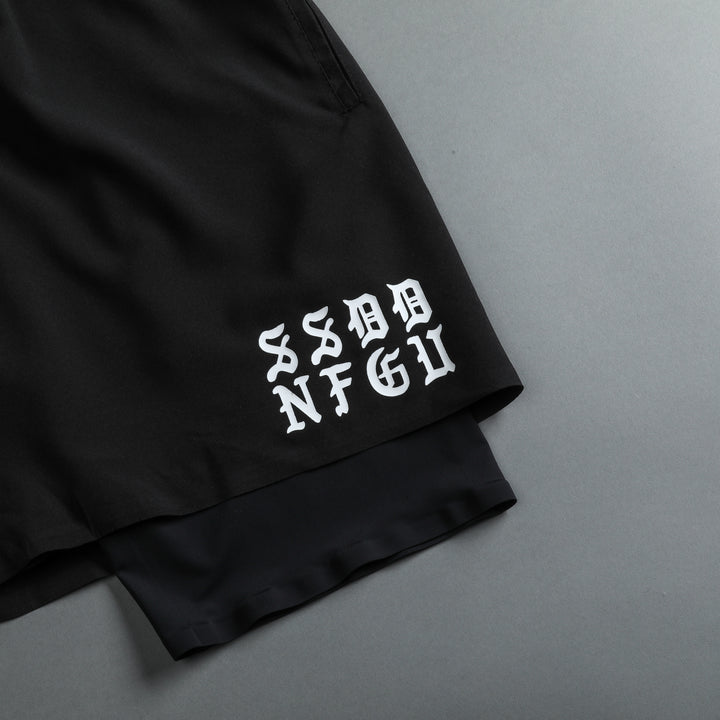 Double Compression Shorts in Black