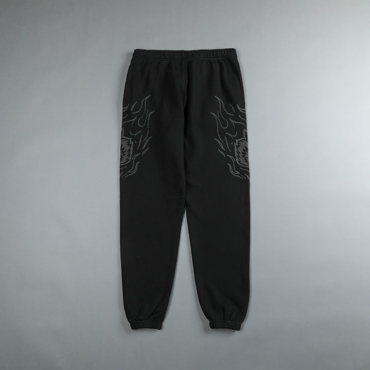 Fired Up Premium Post Lounge Sweats in Black