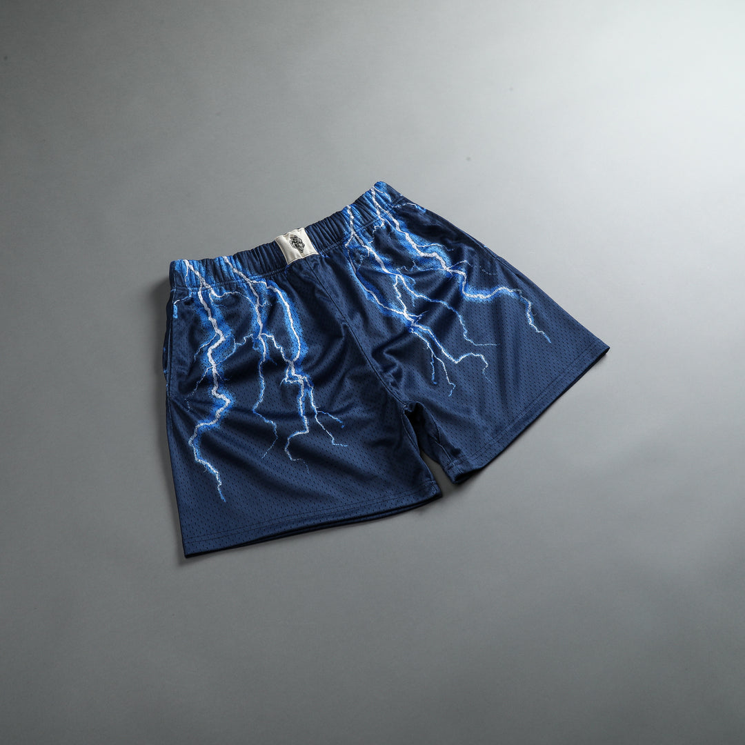 Above Us Patch Liam 5" Mesh Shorts in Norse Blue