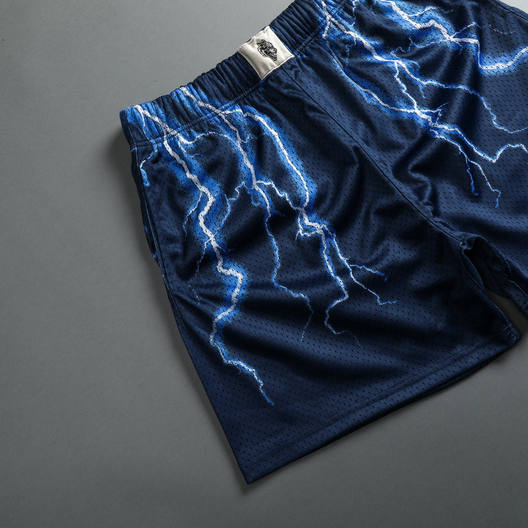 Above Us Patch Liam 5" Mesh Shorts in Norse Blue