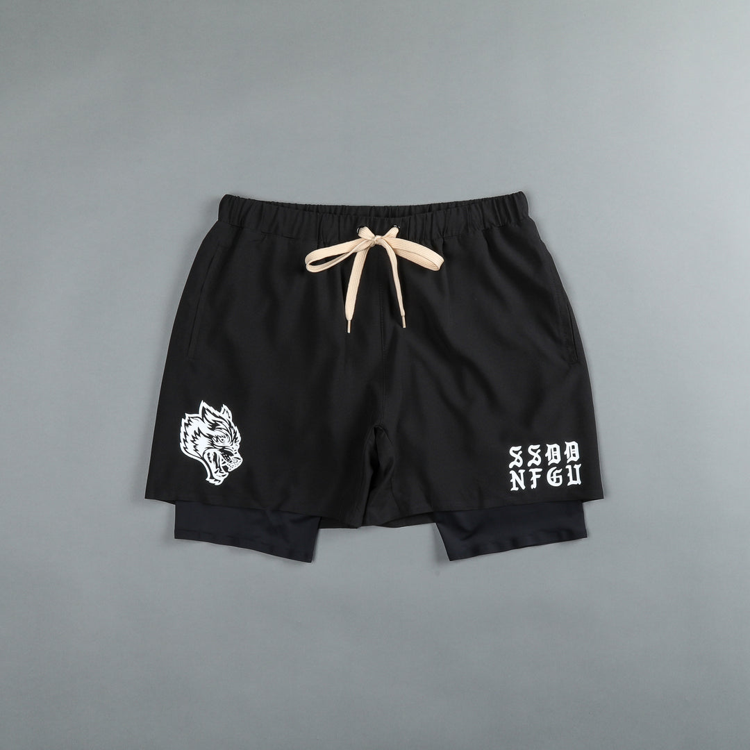 Double Compression Shorts in Black