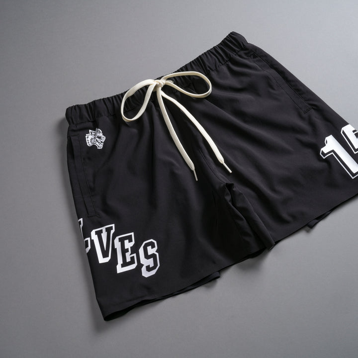 Stairs Compression Shorts in Black