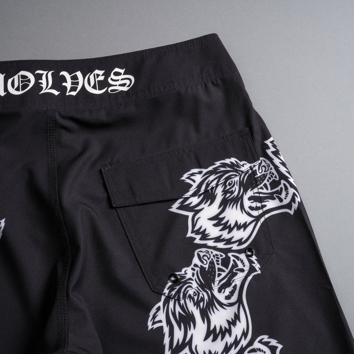 Surrounded By Family No Weapon Stage Shorts in Black