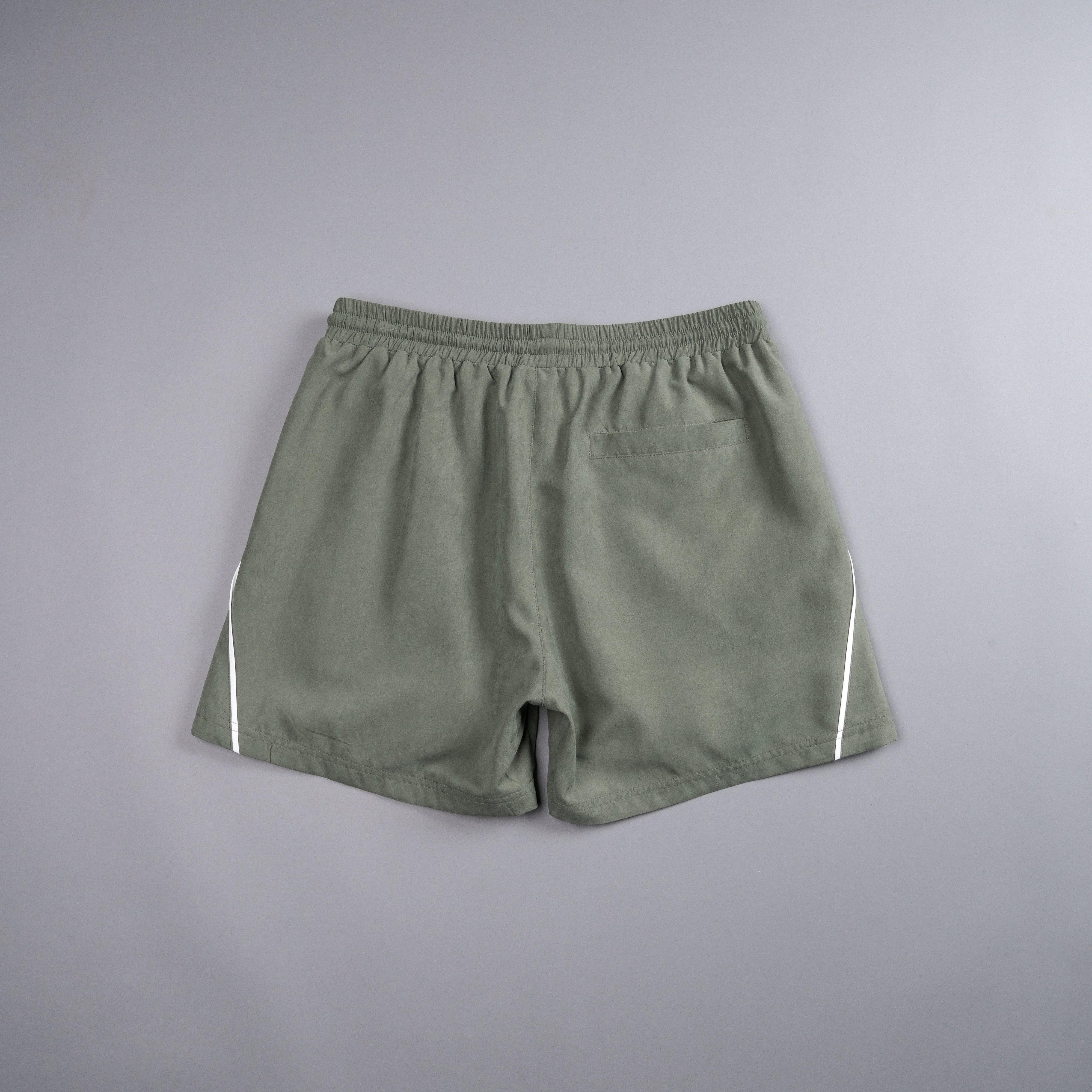 Dual Darby Track Shorts in Darc Owen Green