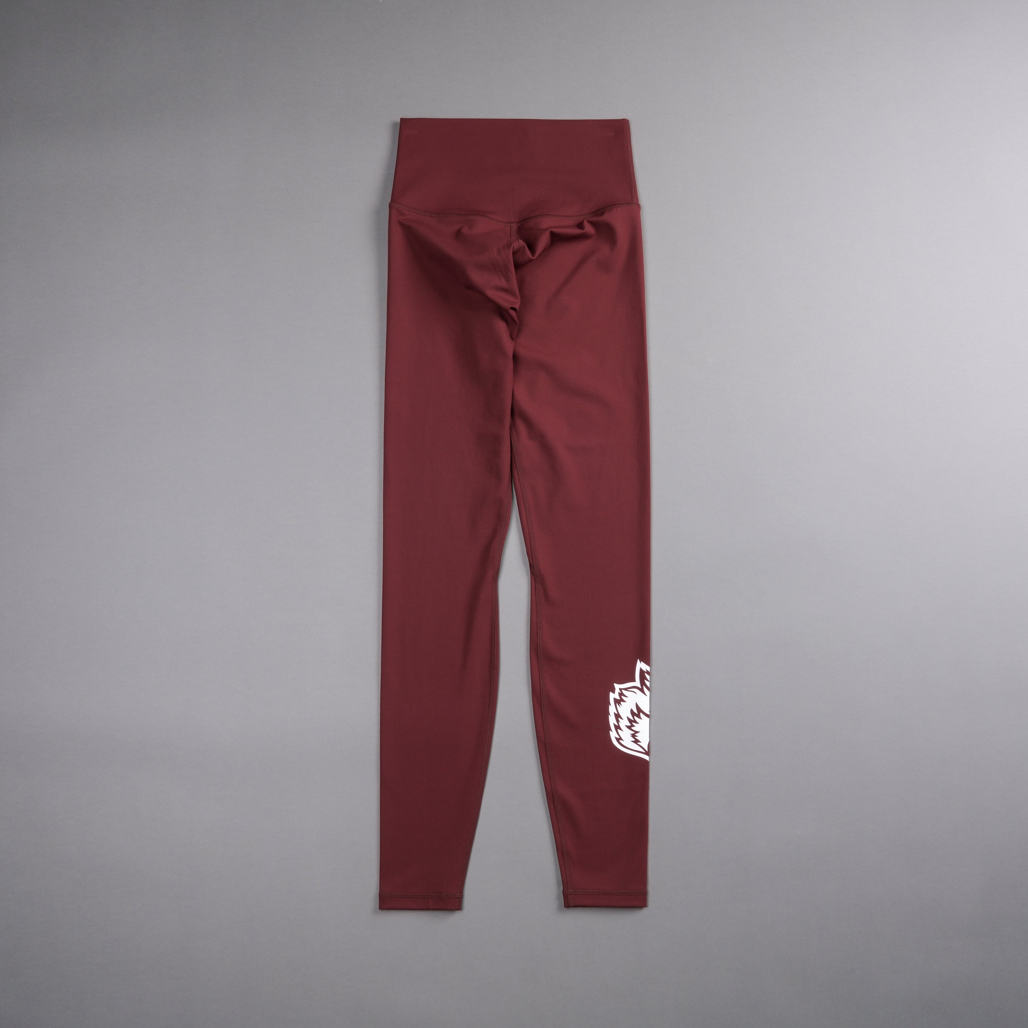 Western Wolf "Energy" Full Length Leggings in Oxblood