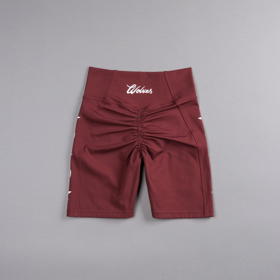 Roadster "Georgia" Energy Shorts in Oxblood