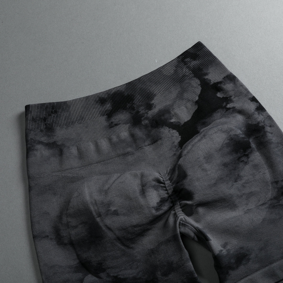 Wolves Forever Everson Seamless "Training" Shorts in Black Ghost Clouds
