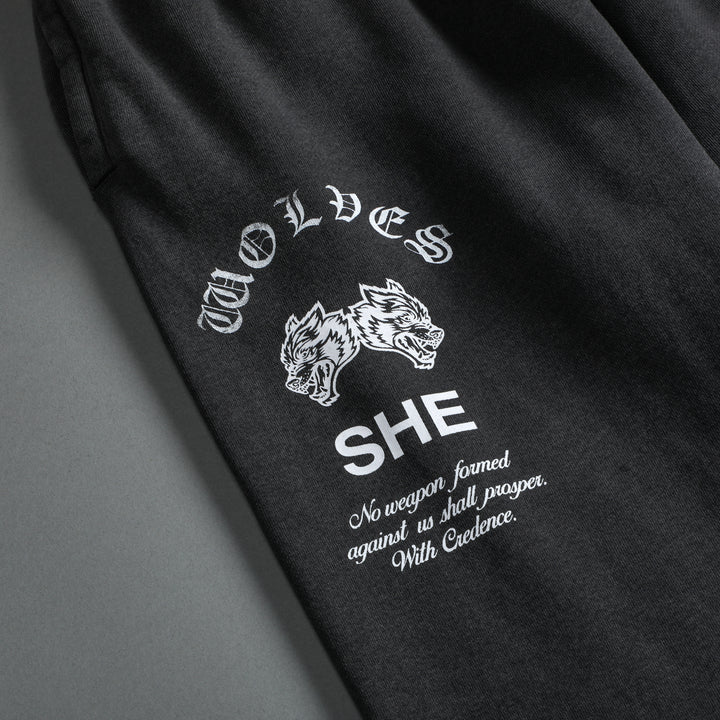 Chopper She Big Cozy Sweats in Wolf Gray