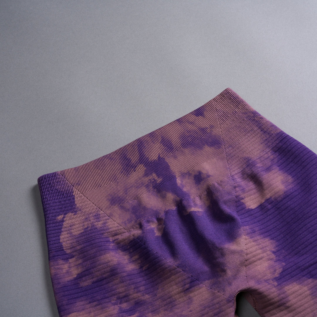 Our Stamp Everson Seamless "Valencourt" Shorts in Purple Sky