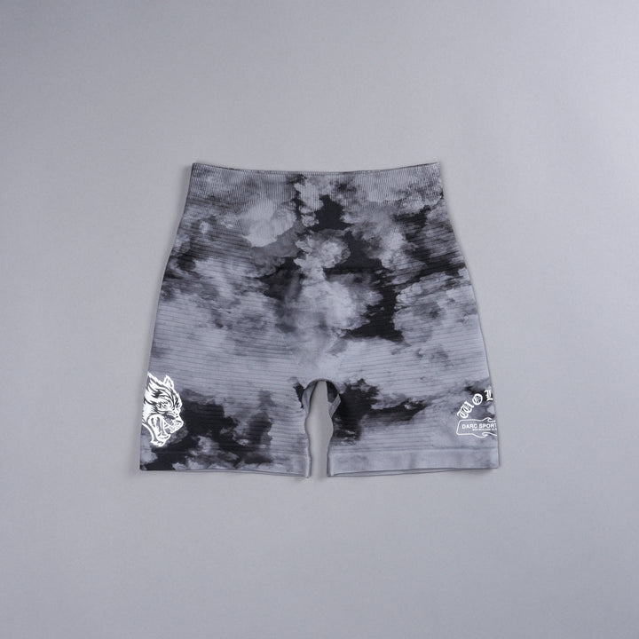 Riders Everson Seamless "Valencourt" Shorts in Black Ghost Clouds
