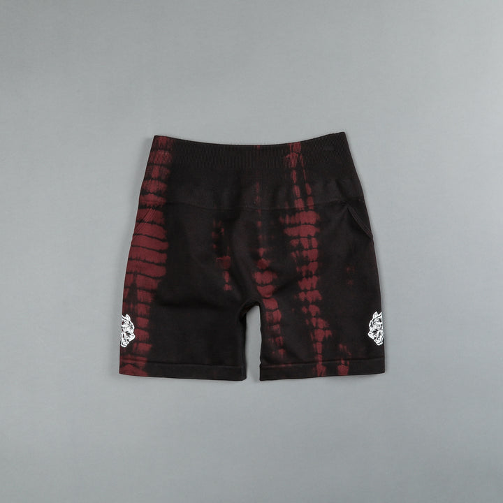 Dual Everson Seamless "Huxley" Shorts in Oxblood Serpent