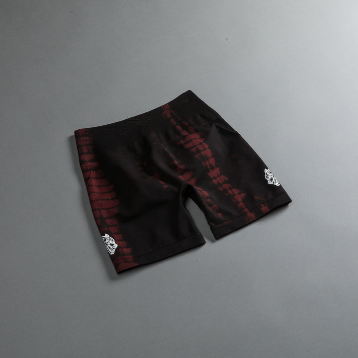 Dual Everson Seamless "Huxley" Shorts in Oxblood Serpent