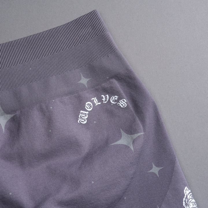 Chopper V2 Everson Seamless "Training" Shorts in Purple Stone Starry Night