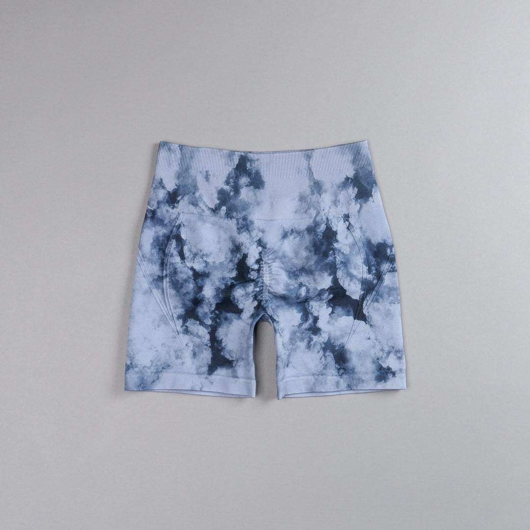 Loyalty Everson Seamless "Huxley" Shorts in Darc Blue Ghost Clouds
