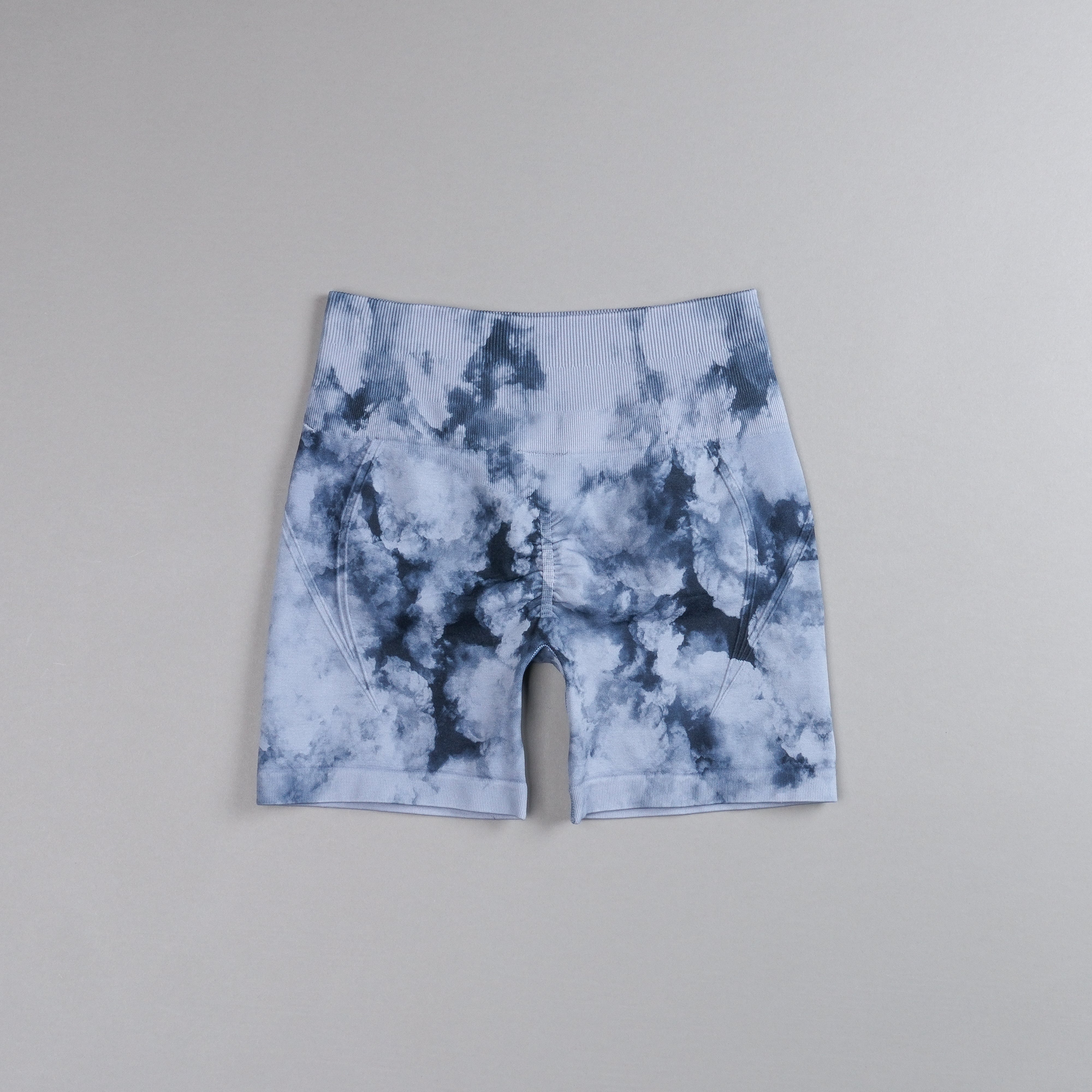 Loyalty Everson Seamless "Huxley" Shorts in Darc Blue Ghost Clouds