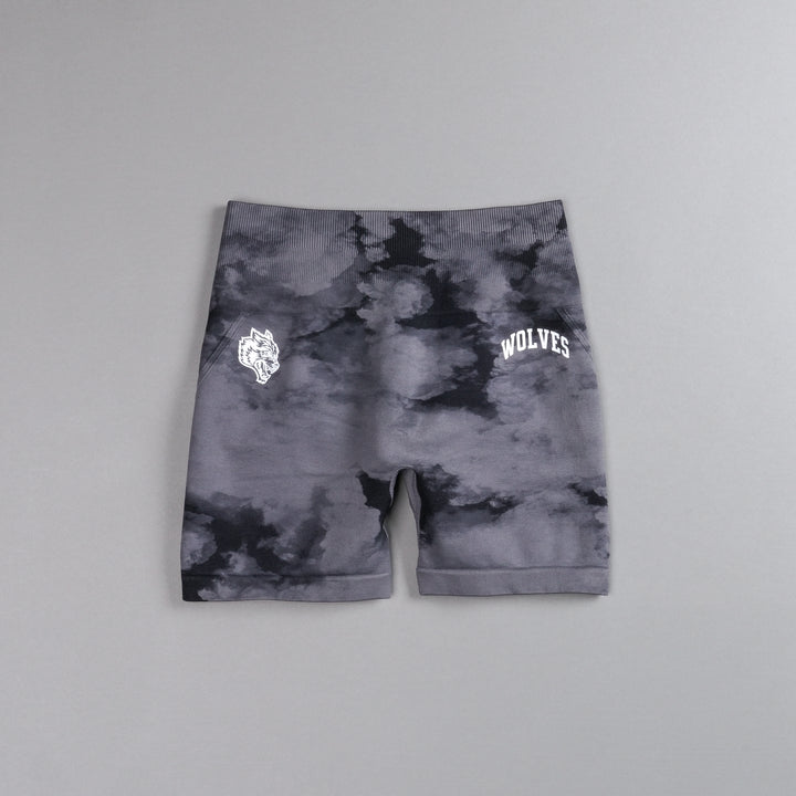 Loyalty Everson Seamless "Huxley" Shorts in Black Ghost Clouds