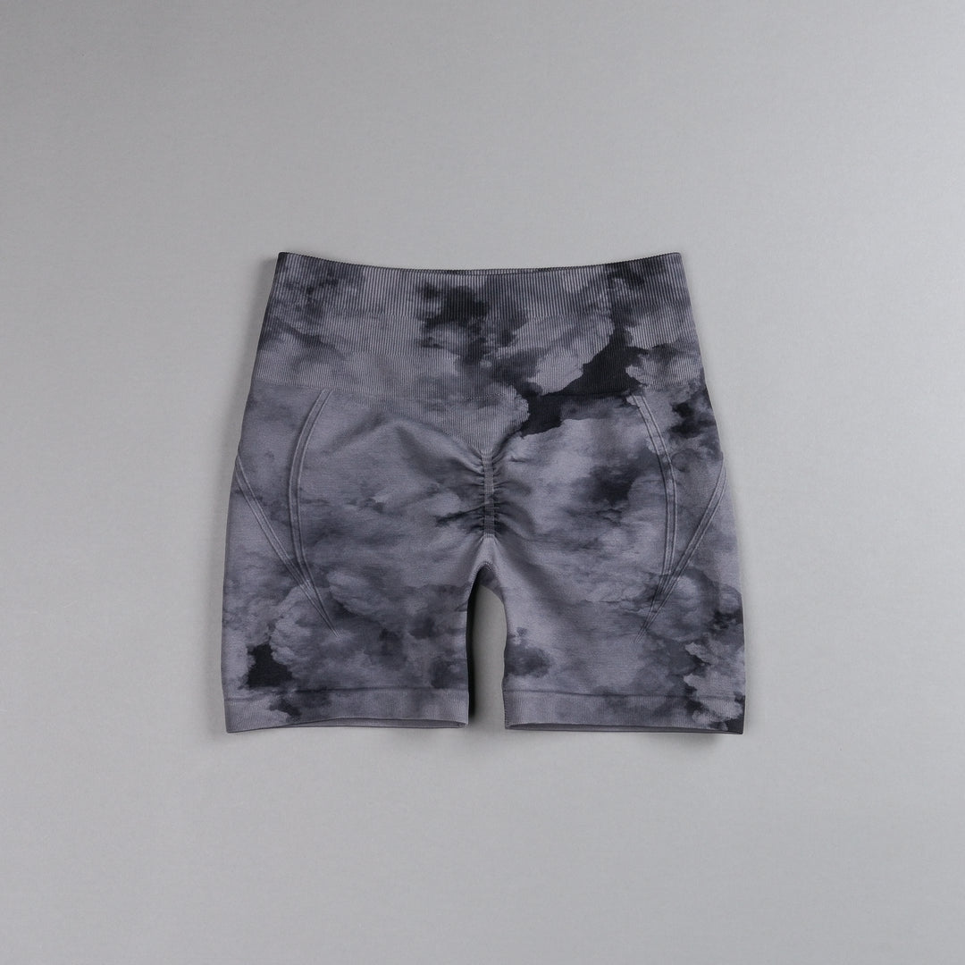 Loyalty Everson Seamless "Huxley" Shorts in Black Ghost Clouds
