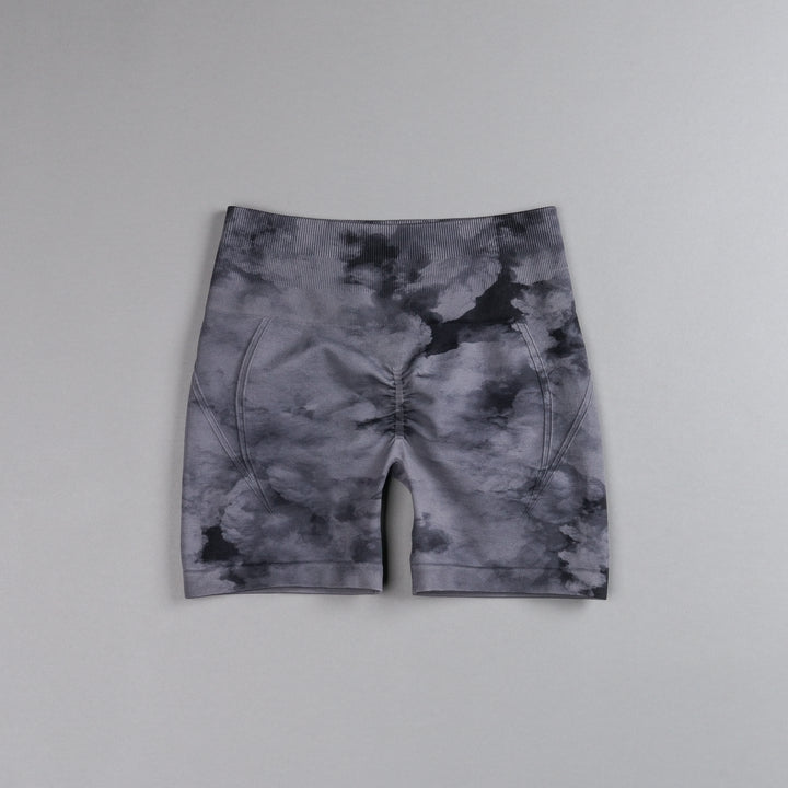 Loyalty Everson Seamless "Huxley" Shorts in Black Ghost Clouds