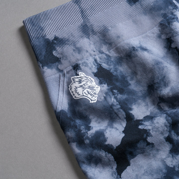 Loyalty Everson Seamless "Huxley" Shorts in Darc Blue Ghost Clouds