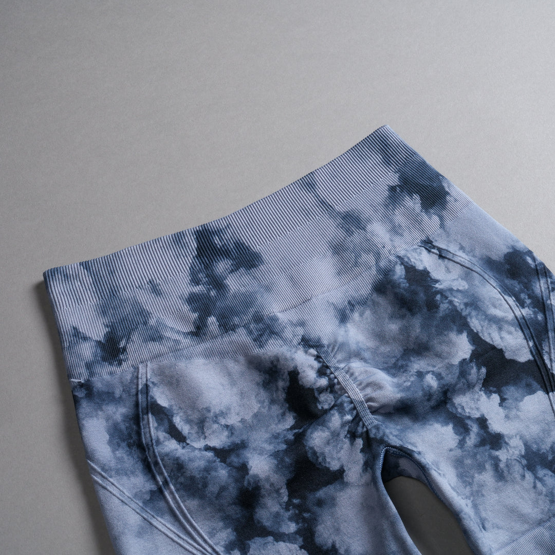 Loyalty Everson Seamless "Huxley" Shorts in Darc Blue Ghost Clouds
