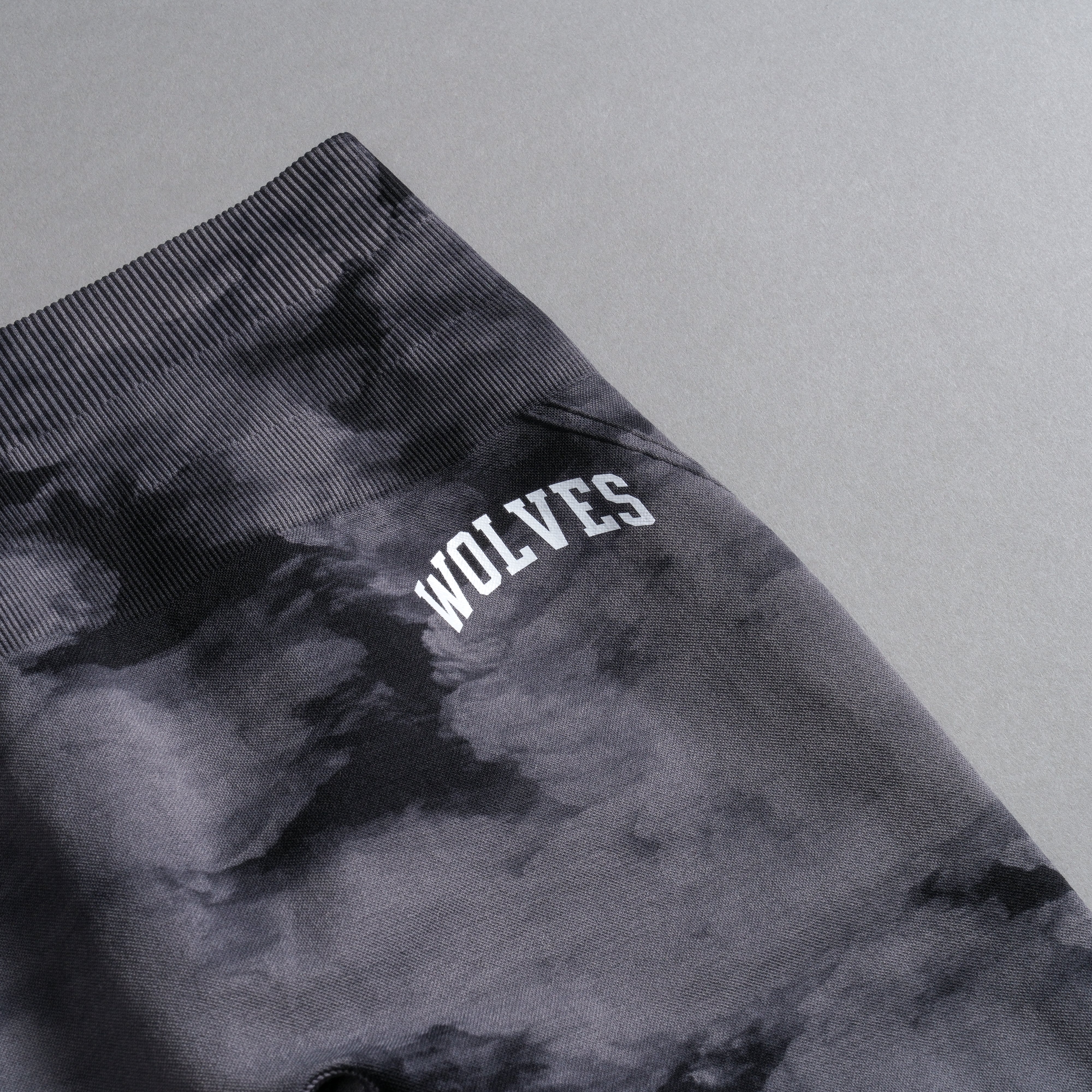 Loyalty Everson Seamless "Huxley" Shorts in Black Ghost Clouds