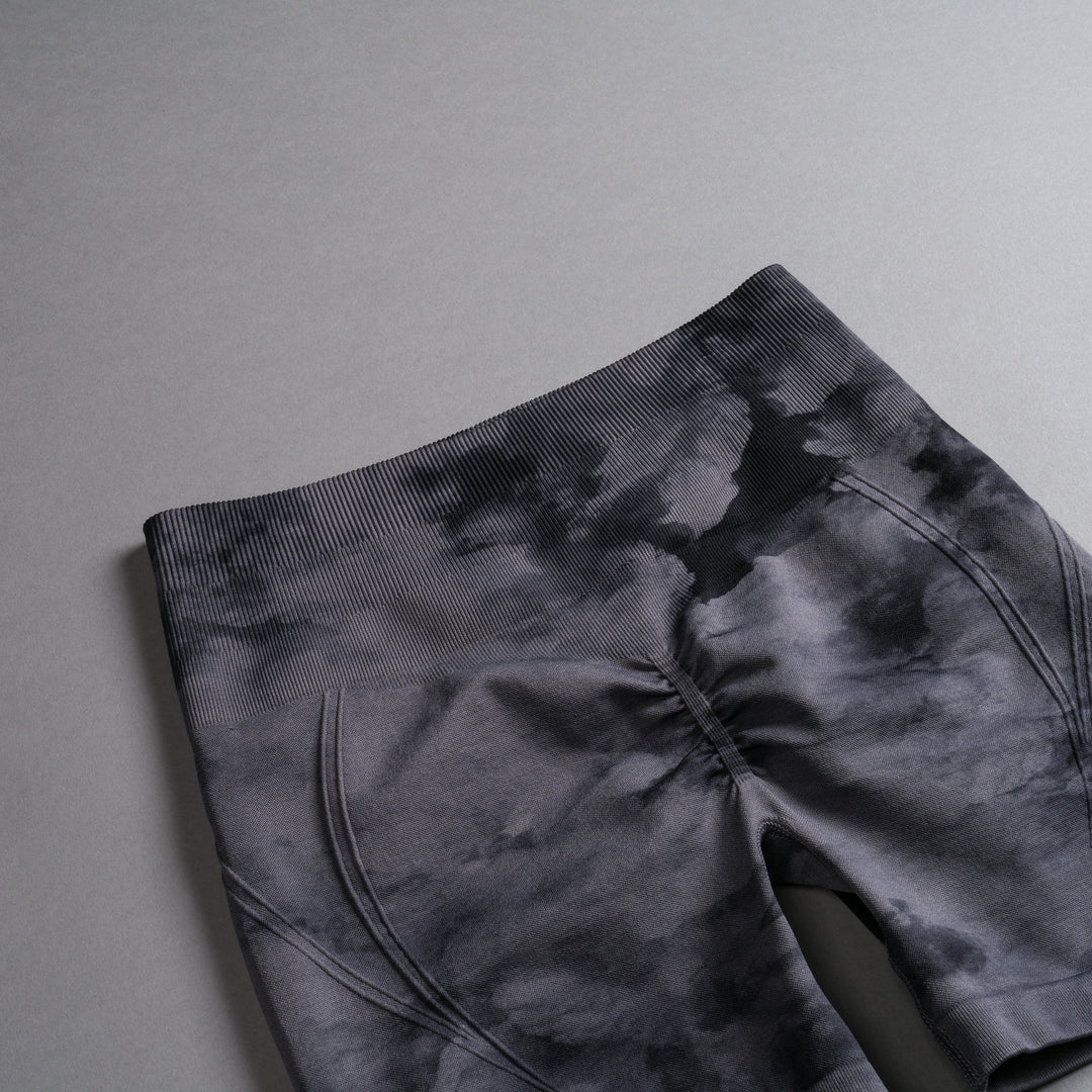 Loyalty Everson Seamless "Huxley" Shorts in Black Ghost Clouds