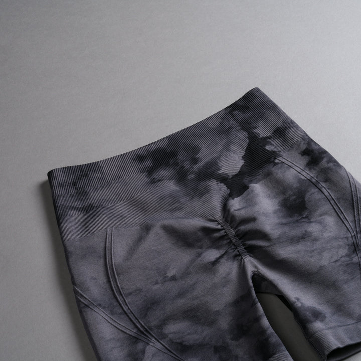 Loyalty Everson Seamless "Huxley" Shorts in Black Ghost Clouds