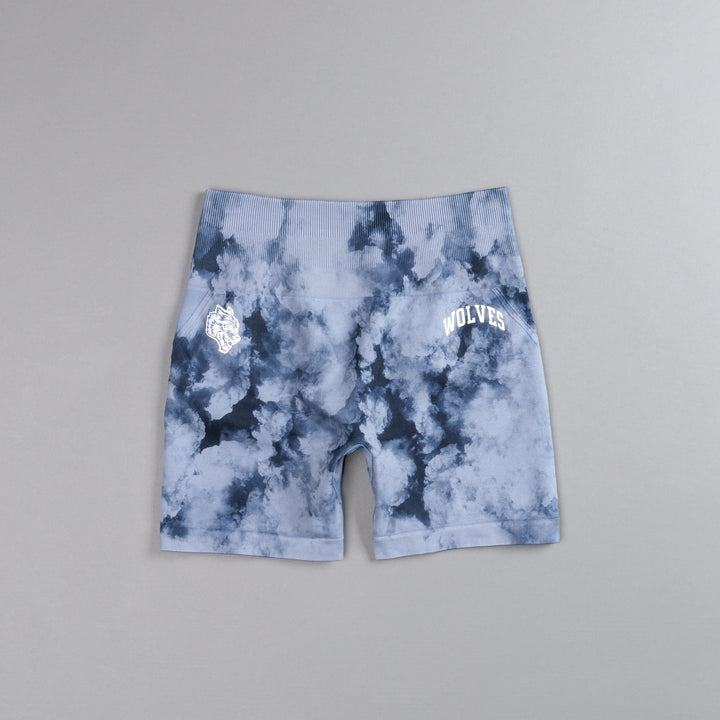 Loyalty Everson Seamless "Huxley" Shorts in Darc Blue Ghost Clouds