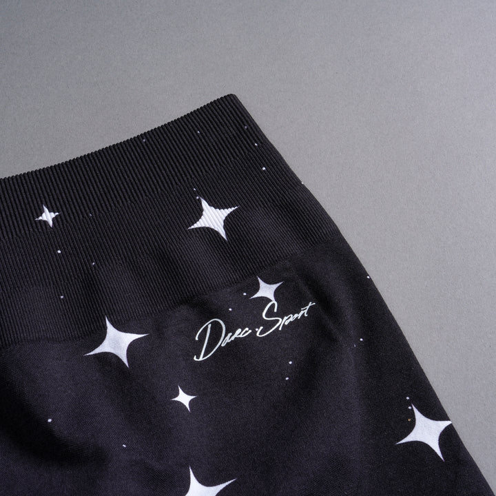 Darc Script Everson Seamless "Training" Shorts in Black/White Starry Night