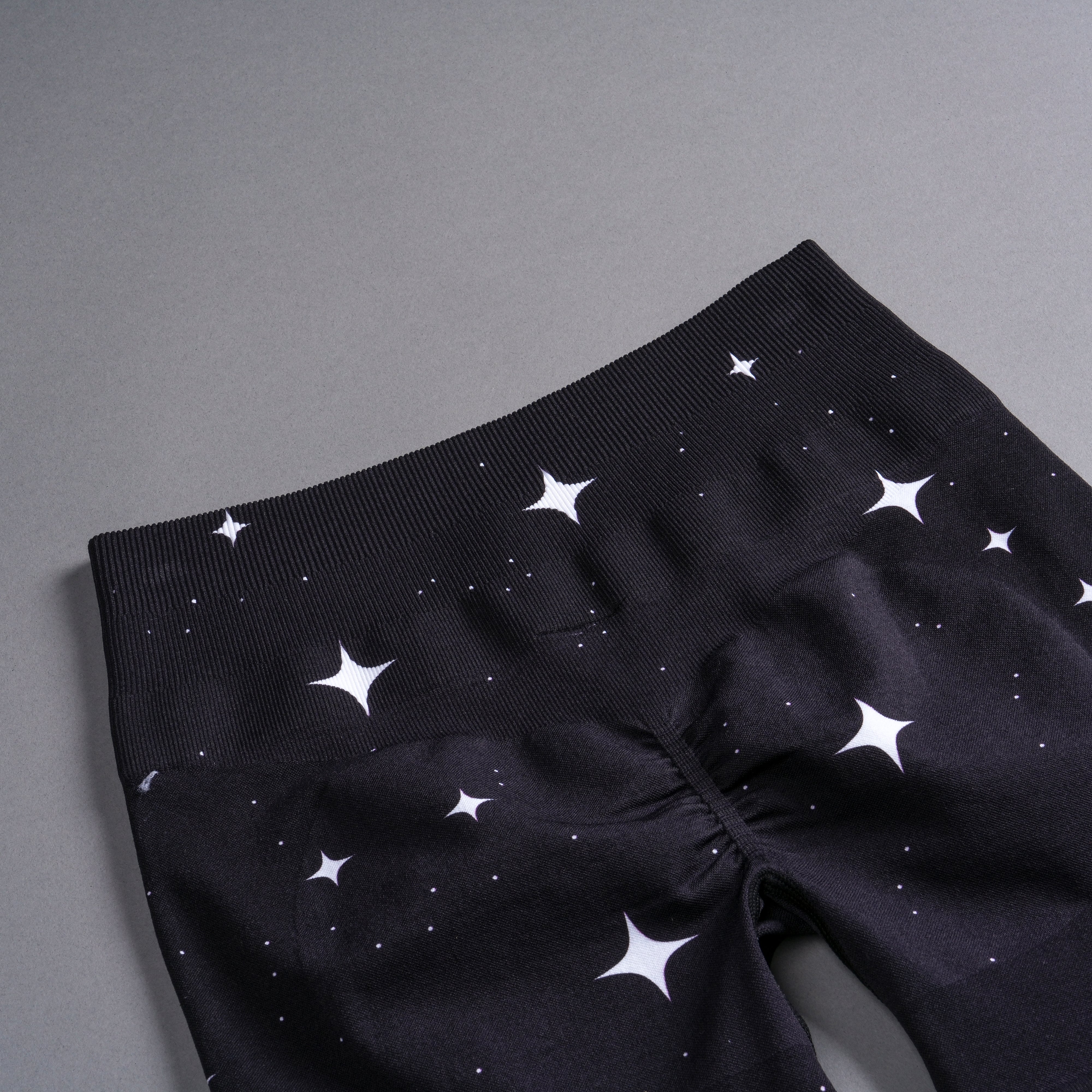 Darc Script Everson Seamless "Training" Shorts in Black/White Starry Night