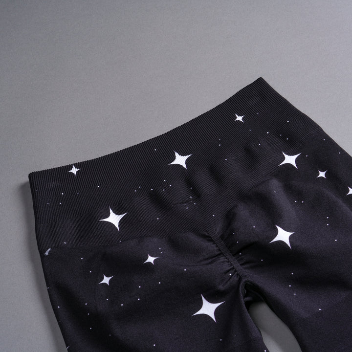 Darc Script Everson Seamless "Training" Shorts in Black/White Starry Night
