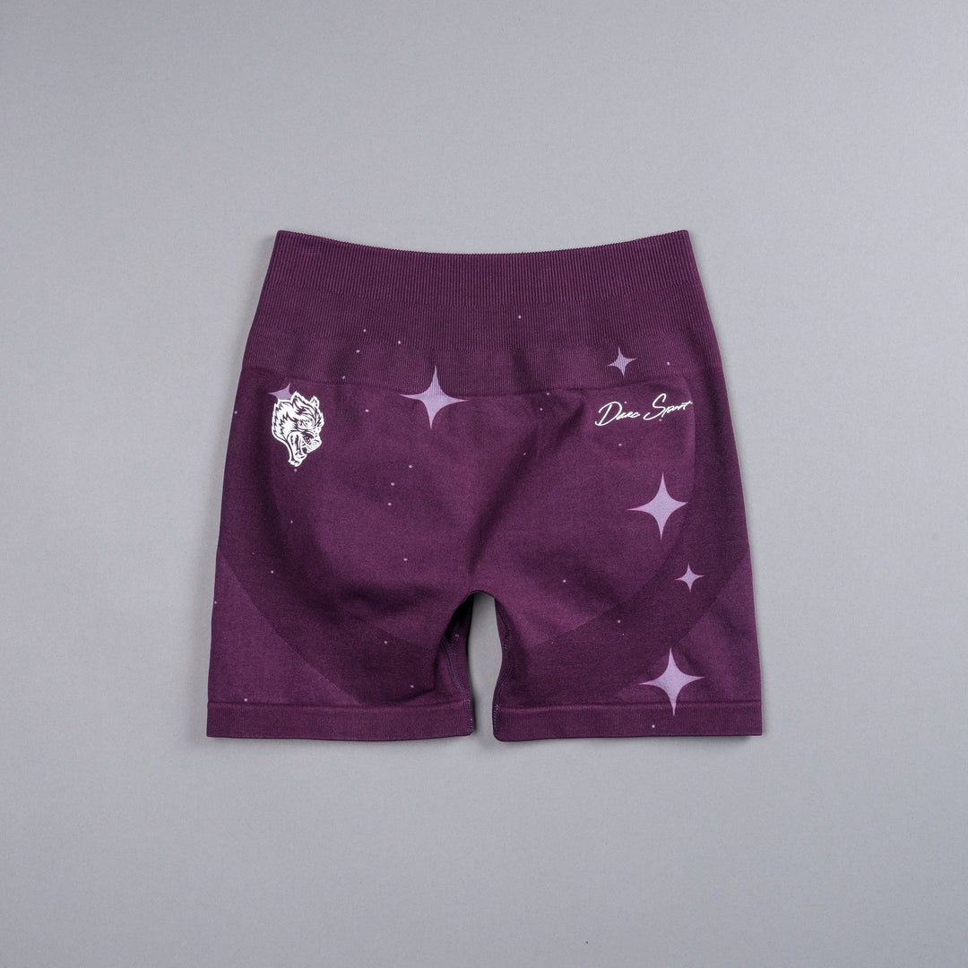 Darc Script Everson Seamless "Training" Shorts in Plum Starry Night