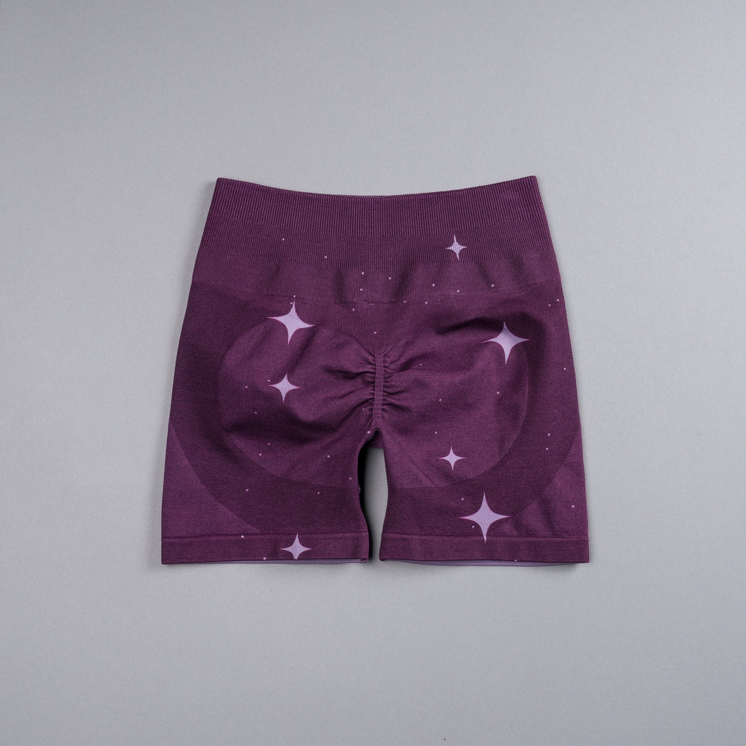 Darc Script Everson Seamless "Training" Shorts in Plum Starry Night
