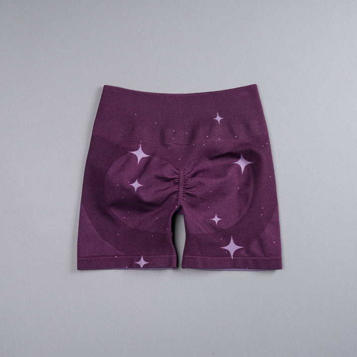 Darc Script Everson Seamless "Training" Shorts in Plum Starry Night