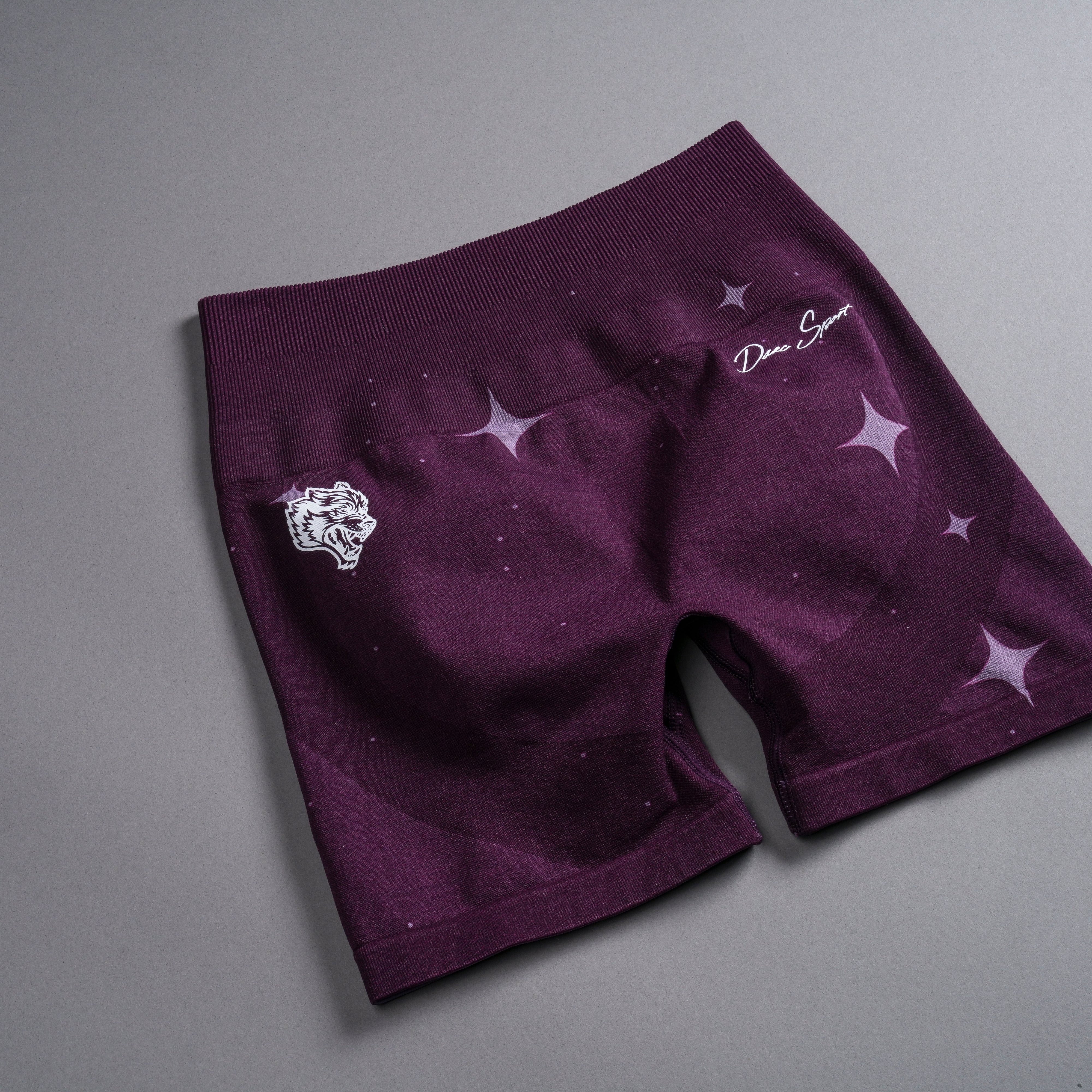 Darc Script Everson Seamless "Training" Shorts in Plum Starry Night