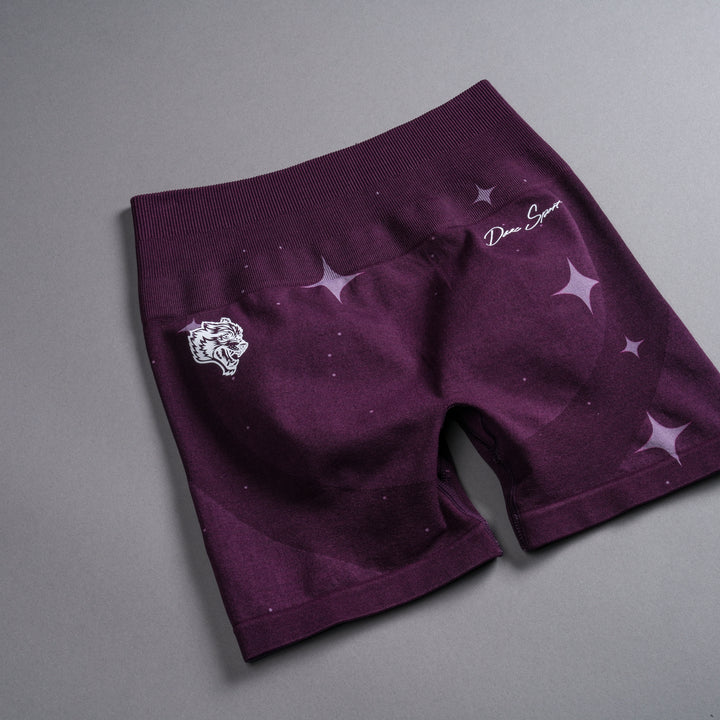 Darc Script Everson Seamless "Training" Shorts in Plum Starry Night