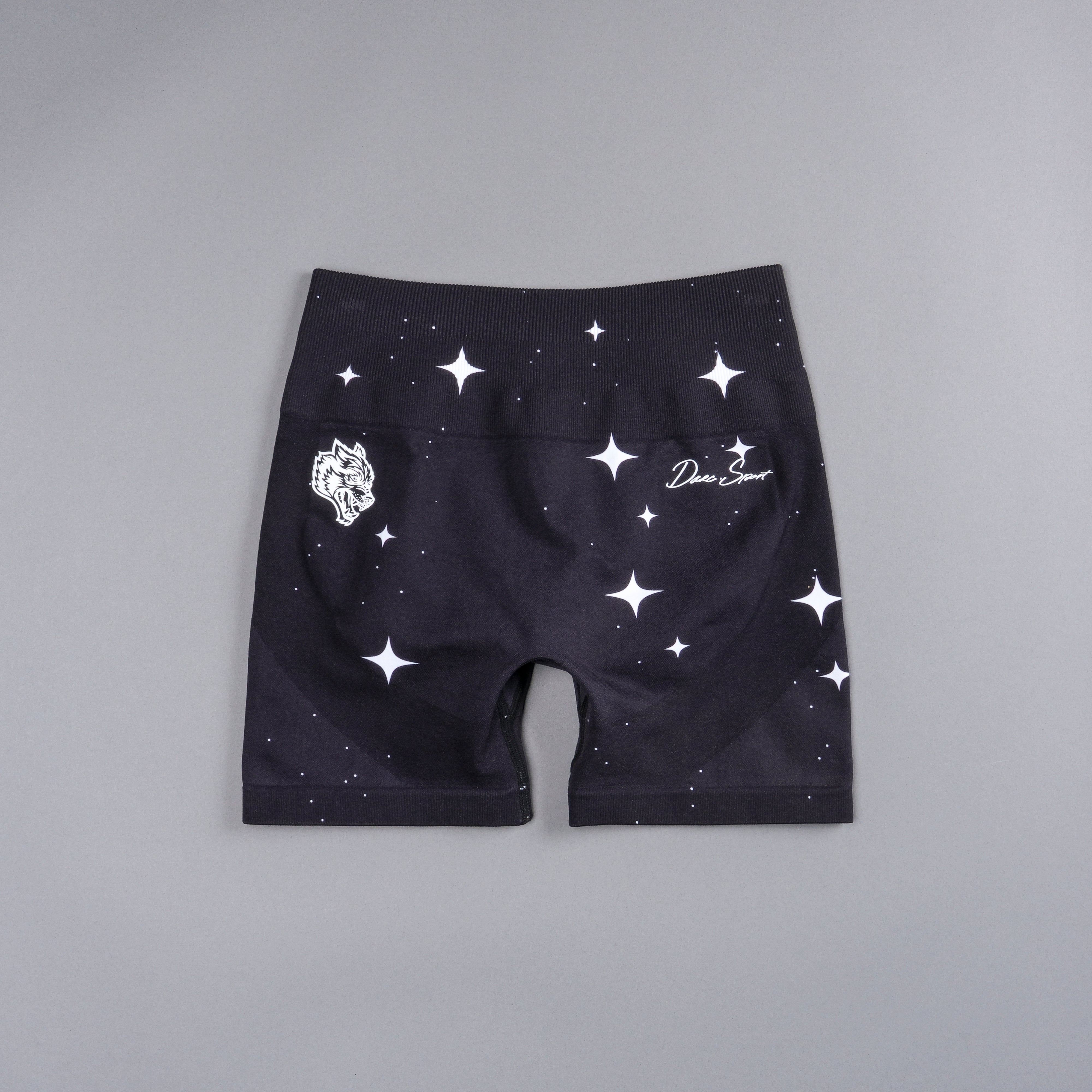 Darc Script Everson Seamless "Training" Shorts in Black/White Starry Night