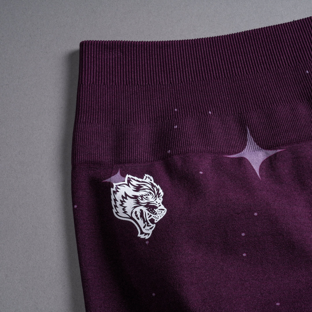 Darc Script Everson Seamless "Training" Shorts in Plum Starry Night