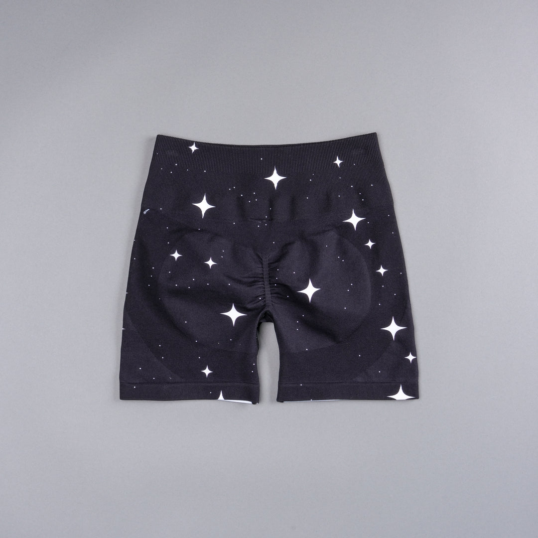 Darc Script Everson Seamless "Training" Shorts in Black/White Starry Night