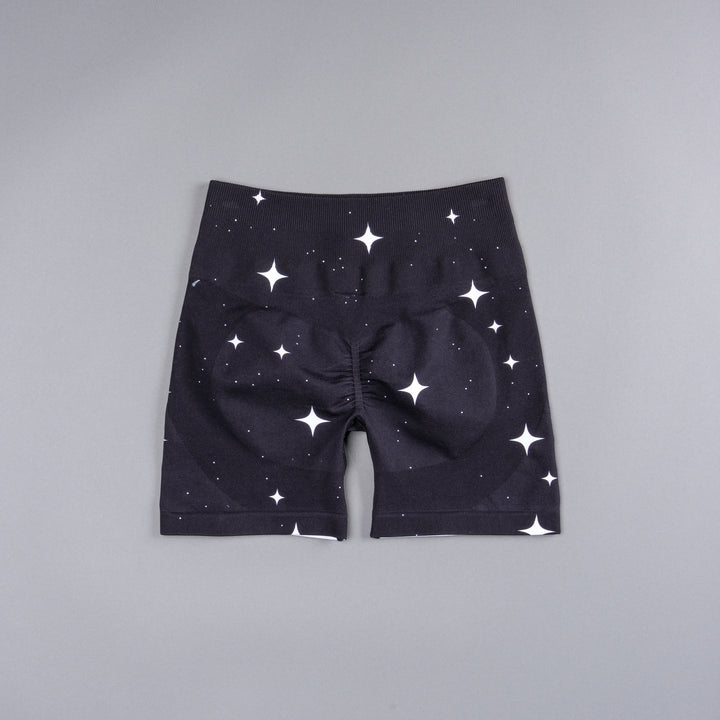 Darc Script Everson Seamless "Training" Shorts in Black/White Starry Night
