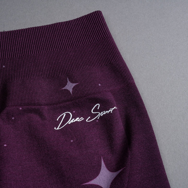 Darc Script Everson Seamless "Training" Shorts in Plum Starry Night