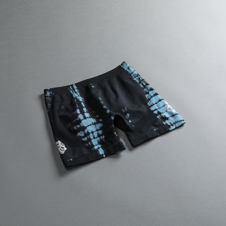Wolves Forever Everson Seamless "Katya" Shorts in Kitana Blue Serpent