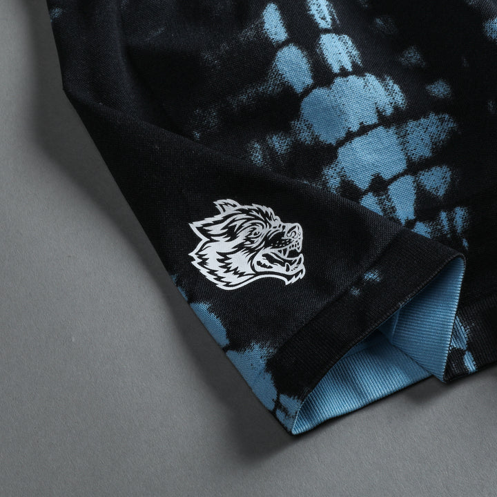 Wolves Forever Everson Seamless "Katya" Shorts in Kitana Blue Serpent