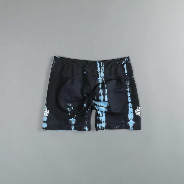 Wolves Forever Everson Seamless "Katya" Shorts in Kitana Blue Serpent