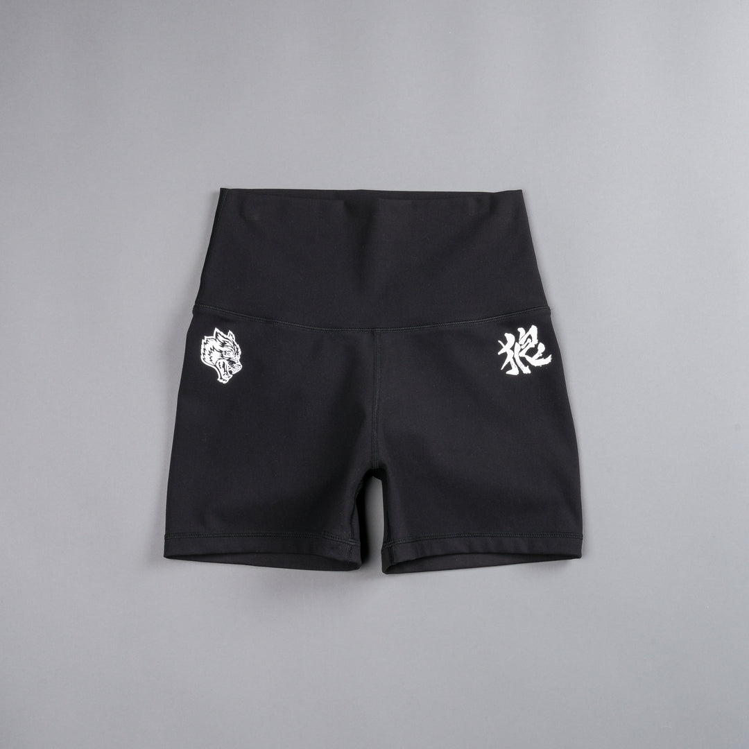 Wolf Kanji "Energy" Pump Shorts in Black