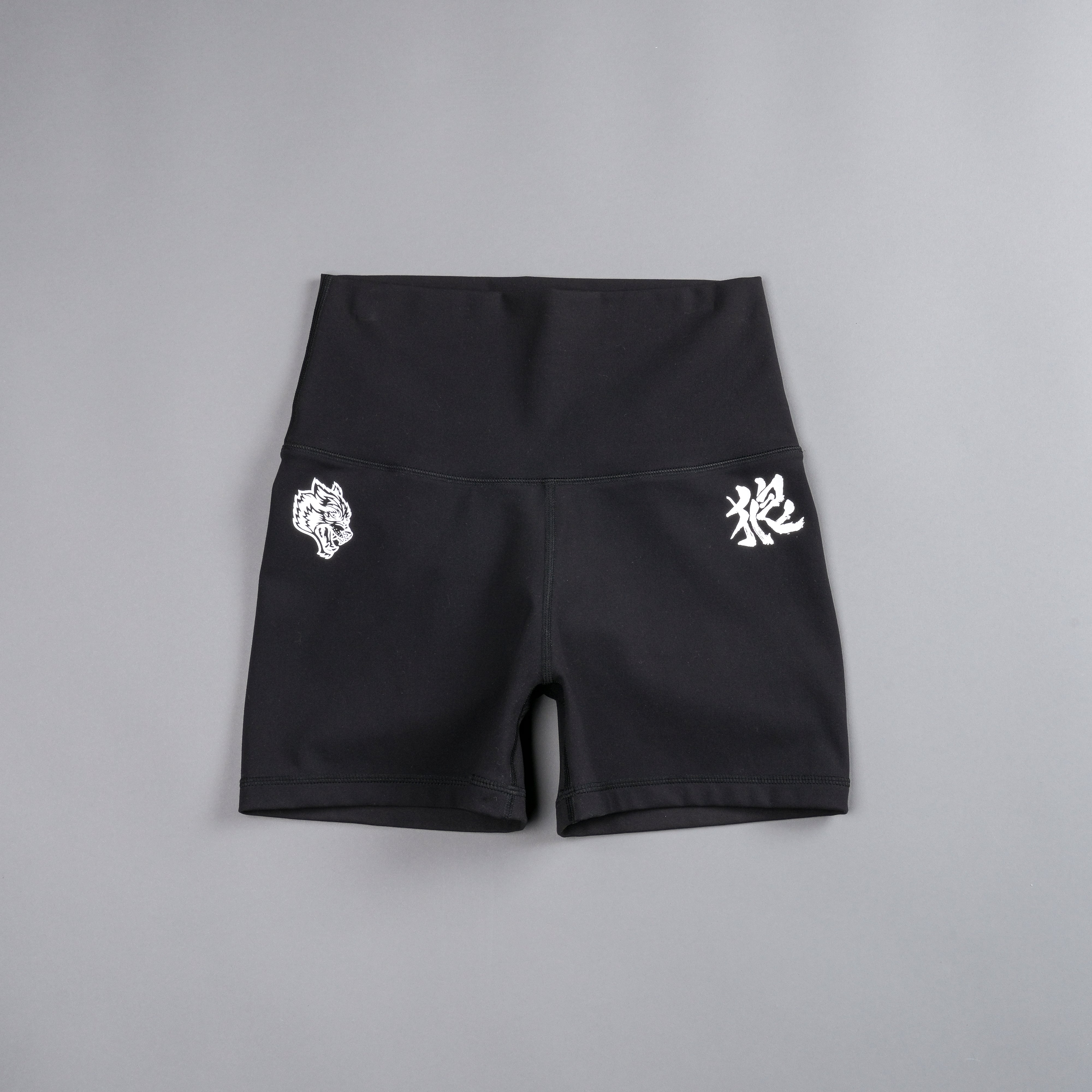 Wolf Kanji "Energy" Pump Shorts in Black